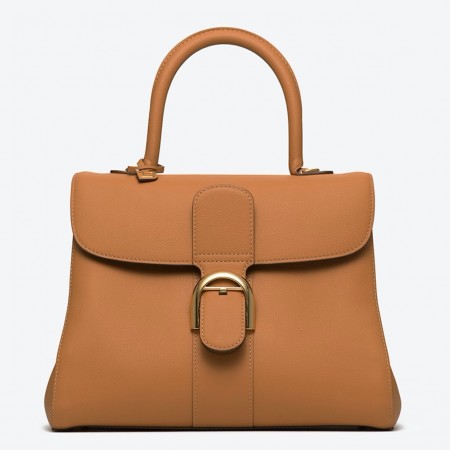 Delvaux Brillant MM Bag in Brown Rodeo Calf Leather