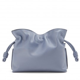 Loewe Flamenco Clutch In Atlantic Blue Nappa Leather