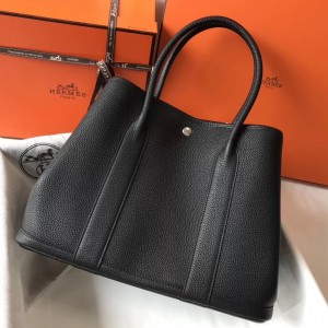 Hermes Garden Party 36cm Leather Handbag Grey Pink Replica Sale Online With  Cheap Price