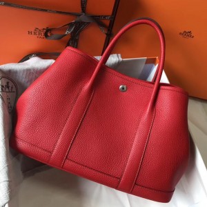 Replica Hermes Garden Party 36 Bag In Yellow Clemence Leather