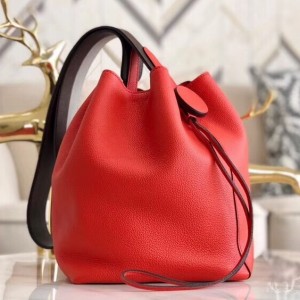 Replica Hermes Mini Sac Roulis 18cm Bag In Red Evercolor Calfskin