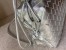 Bottega Veneta Small Loop Bag In Silver Intrecciato Lambskin