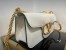 Valentino Loco Large Shoulder Bag In White Calfskin