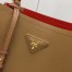 Prada Brown Saffiano Leather Double Bag