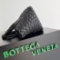 Bottega Veneta Cabat Mini Bag In Black Intrecciato Lambskin