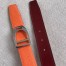 Hermes Etrier Buckle Belt & Orange Clemence 32 MM Strap